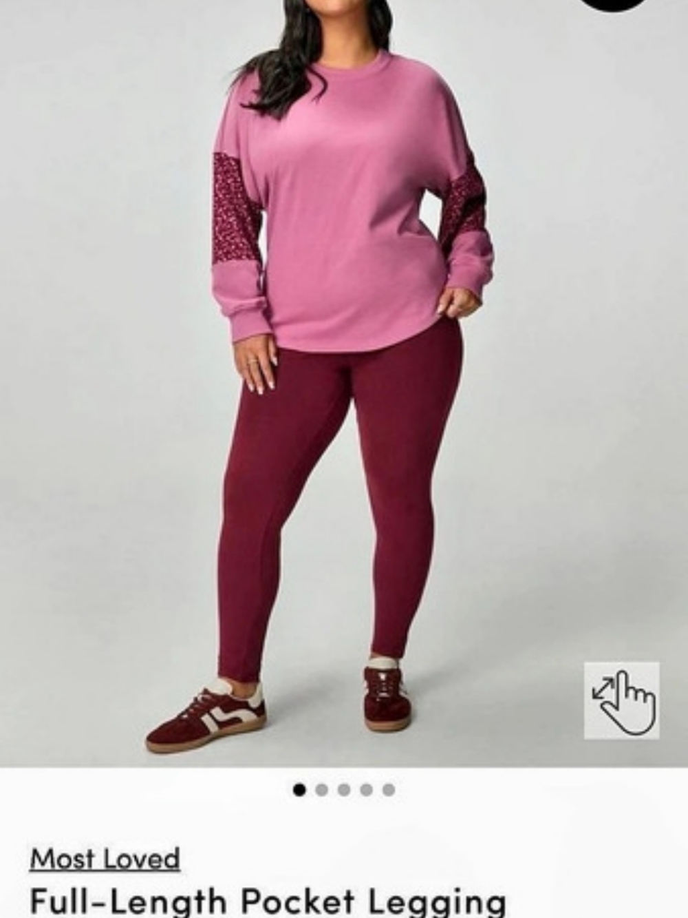 Torrid Full-Length Pocket Legging Maroon